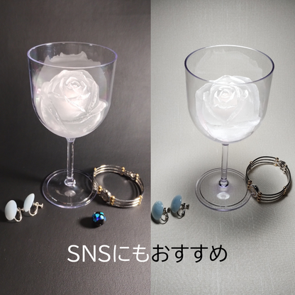 氷まで可愛く🩷立体的なバラ型の製氷シリコンモールド
